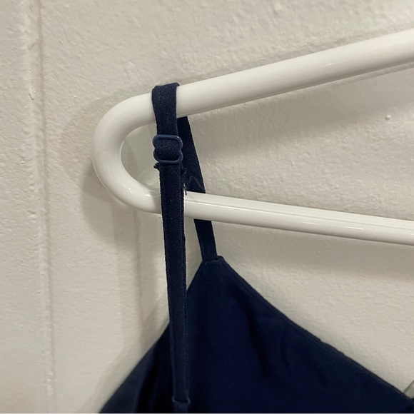 NWT Lulus Navy Blue Pleated Romper - Picture 6 of 14